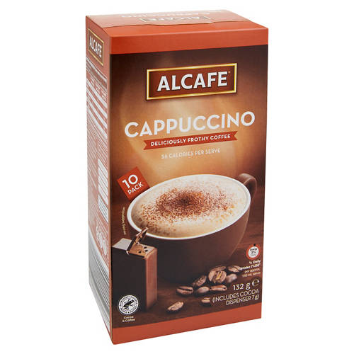 Frothy Cappuccino Sachets 10 Pack 132g Product Image Front shot 01