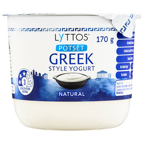 Front shot 2, Pot Set Greek Style Yogurt 170g