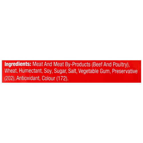 Ingredients 1, Dog Treat Straps 500g