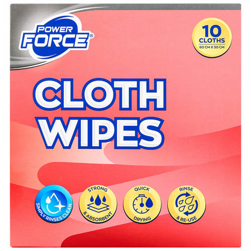 Front shot 3, Assorted Cloth Wipes 10 Pack