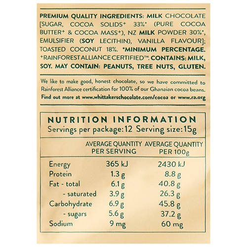 Nutrients 1, Mini Size Coconut Slab Sharepack 180g