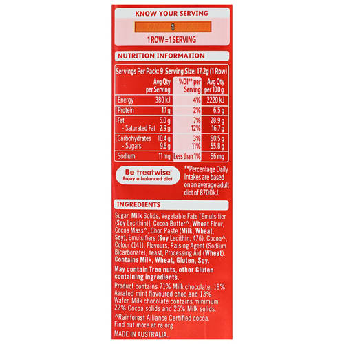 Nutrients 1, Kit Kat Aero Mint Block 340g