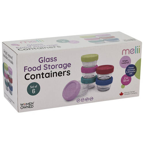 Front shot 2, Glass Food Storage Containers 6 Pack or Countertop Drying Rack 1 Pack