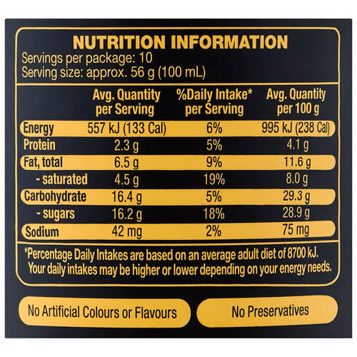 Nutrients 1, Hokey Pokey Gourmet Ice Cream 1L