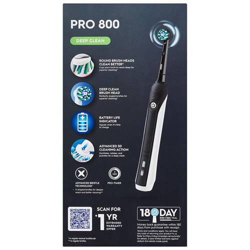 Front shot 3, Pro 800 Electric Toothbrush