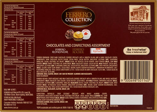 Nutrients 1, Ferrero Rocher Collection 172g