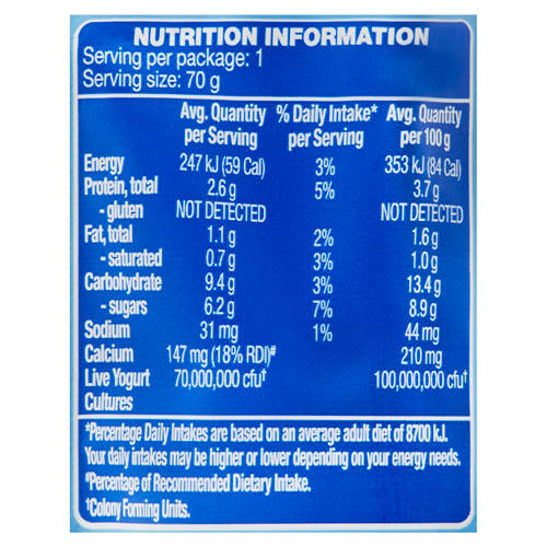 Nutrients 1, Kids Blueberry Yogurt Pouch 70g