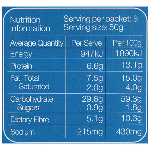 Nutrients 1, Lavosh Original Crackers 150g