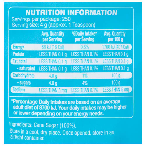 Nutrients 1, Caster Sugar 1kg