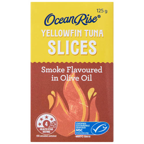 Front shot 2, Yellowfin Tuna Slices Smoke Flavoured In Olive Oil 125g