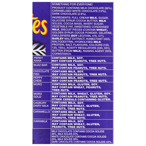 Ingredients 1, Kiwi Favourites 470g