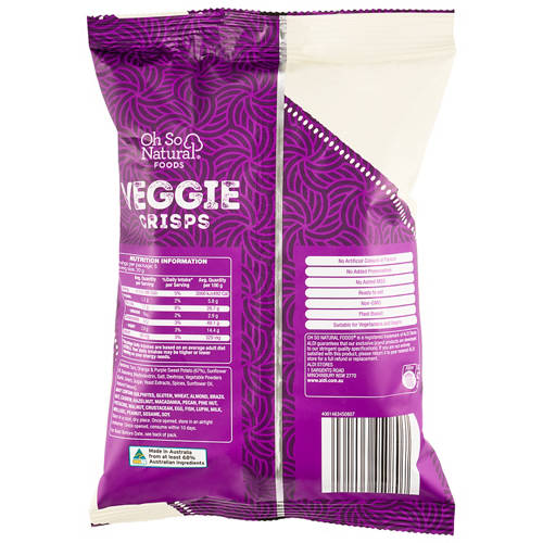 Front shot 2, Veggie Crisps 100g