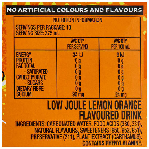Nutrients 1, Lemon & Orange 10 Pack 375ml