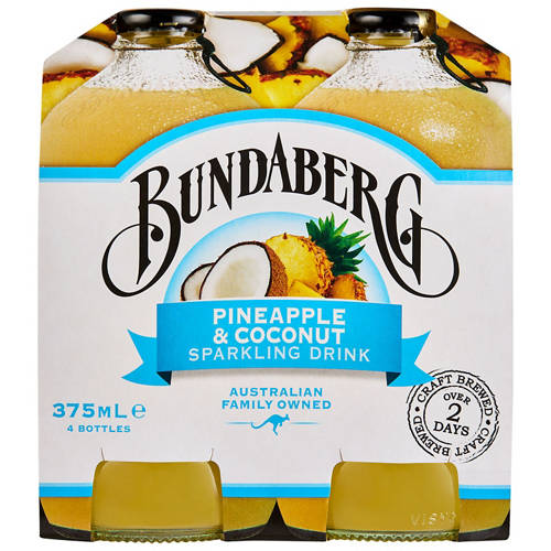 Front shot 2, Pine/Coconut 4 Pack 375ml