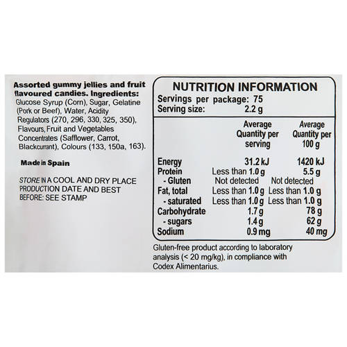 Nutrients 1, Fini Sour Little Mix 165g