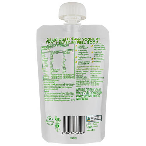 Front shot 2, Lactose Free Kids Yogurt Vanilla 140g