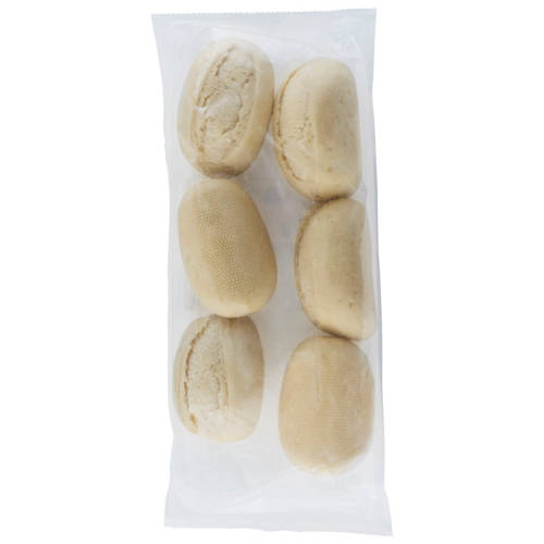 Front shot 2, Par Baked White Rolls 6 Pack 300g