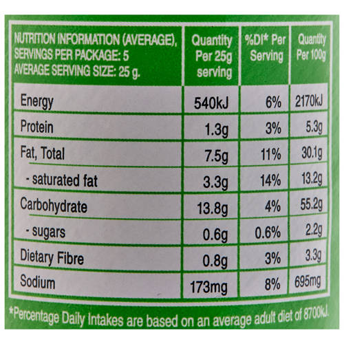 Nutrients 1, Sour Cream & Onion Potato Chips 134g