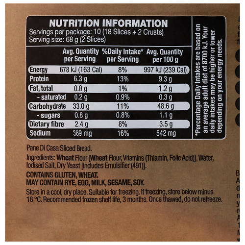 Nutrients 1, Pane Di Casa 680g