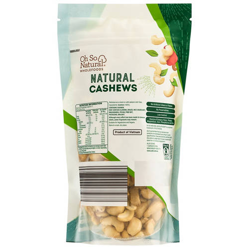 Front shot 2, Natural Cashews 250g