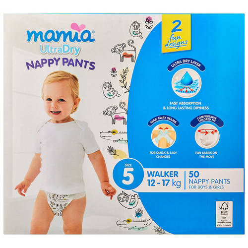 Front shot 2, Nappy Pants Walker 50 Pack