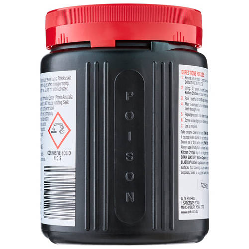 Front shot 2, Drain Cleaner Crystals Kitchen 500g