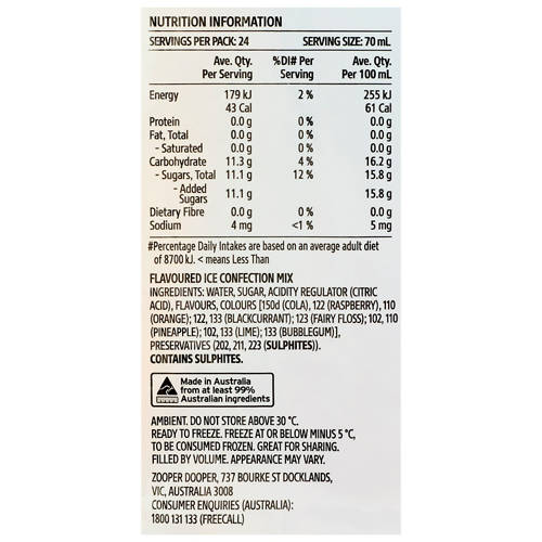 Nutrients 1, Zooper Dooper Cosmic 24pk 1.68L