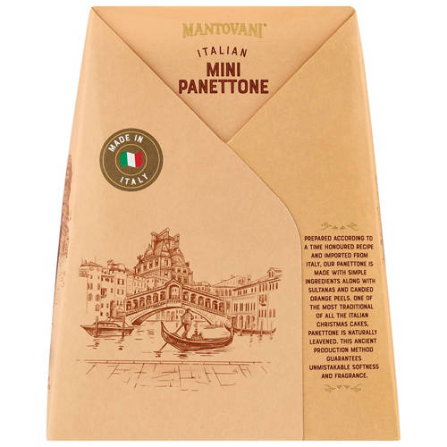 Front shot 3, Mini Panettone Traditional Fruit 100g