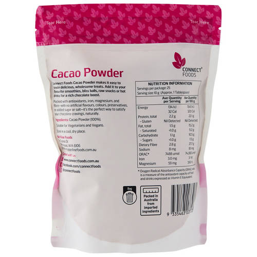 Front shot 2, Cacao Powder 250g