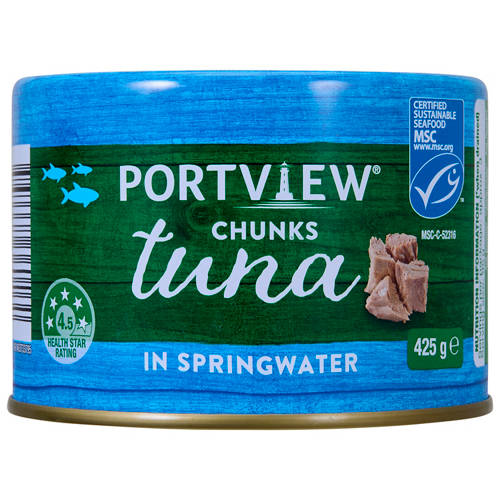 Front shot 2, Tuna Chunks in Springwater 425g