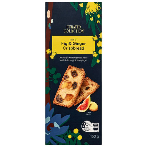 Front shot 2, Sweet Fig and Ginger Crispbread 150g