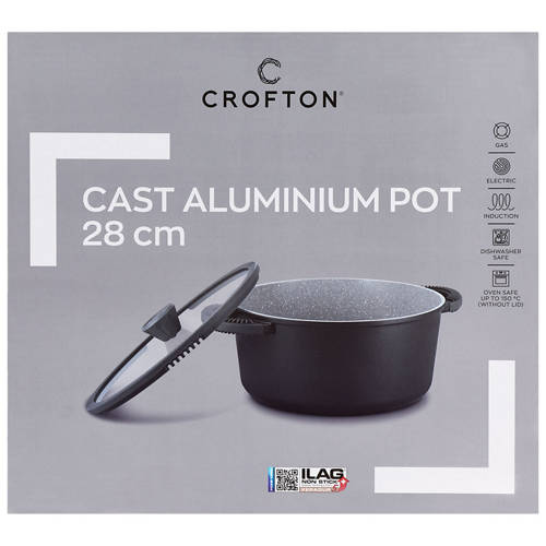 Front shot 3, Cast Aluminium Pot 28cm