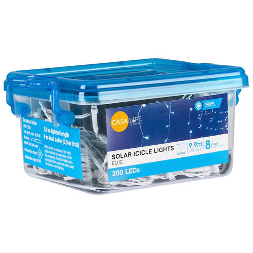 Front shot 2, Solar Icicle Lights 200 Pack