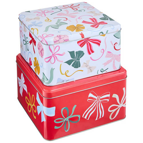 Front shot 2, Festive Cake Tins 3 Piece Set