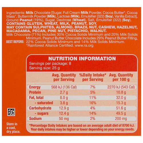 Nutrients 1, Peanut Butter Chocolate Block 200g