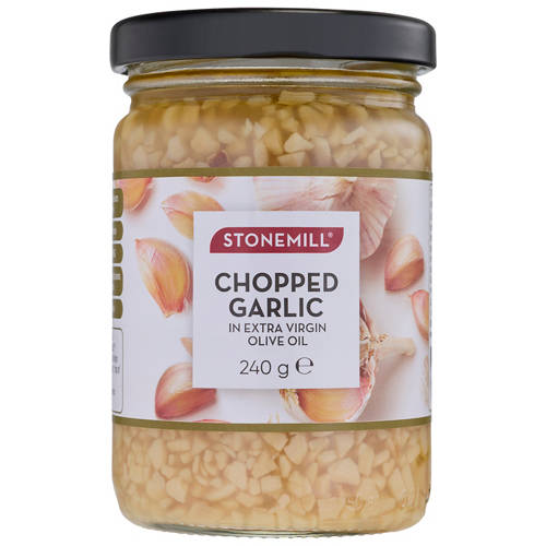 Front shot 2, Chopped Garlic in Olive Oil 240g