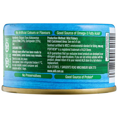 Front shot 3, Tuna Chunks in Springwater 95g