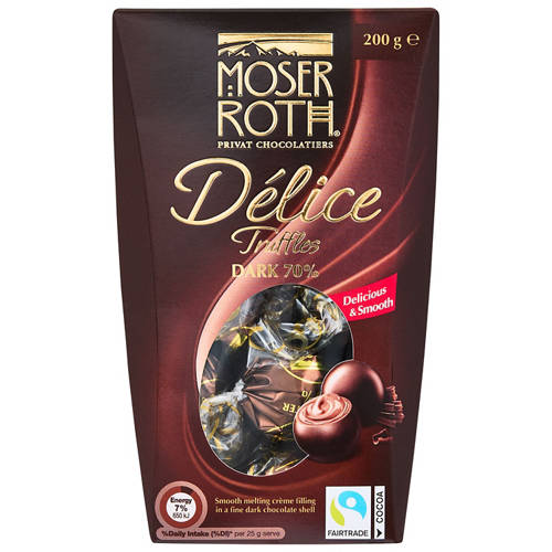 Front shot 2, Dark Chocolate Truffles 200g