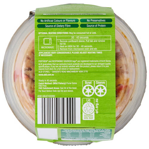 Front shot 3, Thai Green Curry Tuna Bowl 190g