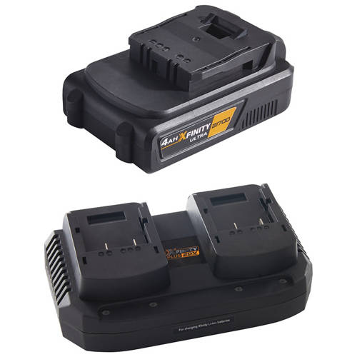 Group 1, 20V 4.0Ah Battery or Dual Charger