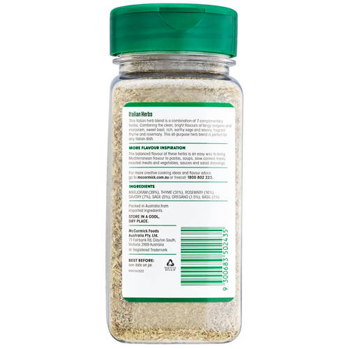 Front shot 3, Italian Herbs 90g