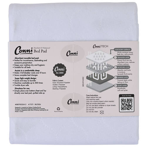 Front shot 3, Absorbent and Waterproof Bed Pad