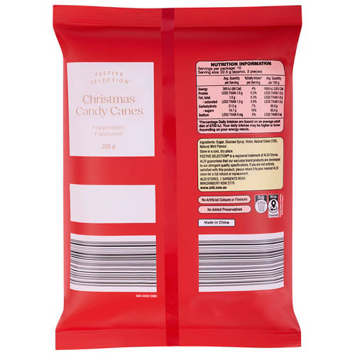 Front shot 2, Candy Canes Peppermint 225g
