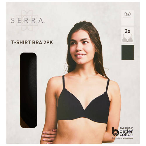 Front shot 2, Women's T-Shirt Bra 2 Pack