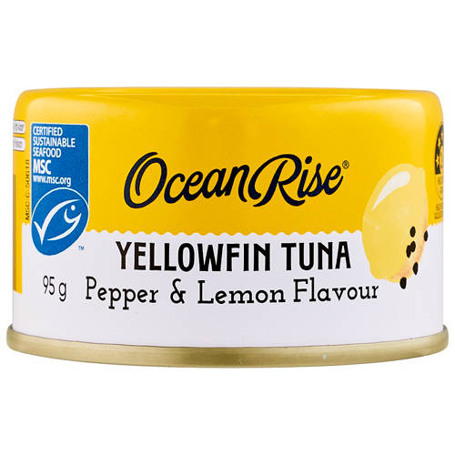 Front shot 2, Yellowfin Tuna with Pepper and Lemon Flavour 95g