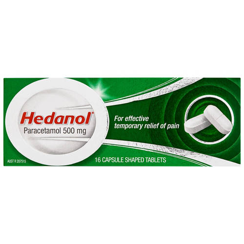 Front shot 2, Paracetamol Capsule Shaped 16 Pack