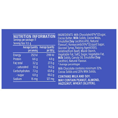 Nutrients 1, Honeycomb Cream Domes 125g