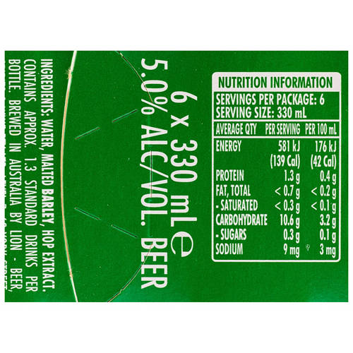 Nutrients 1, Lager 6x330ml