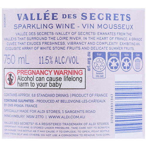 Nutrients 1, Loire Sparkling Cuvee