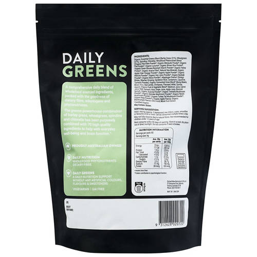 Front shot 2, Daily Greens 500g